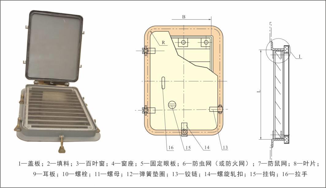 船用固定鋼質(zhì)百葉窗